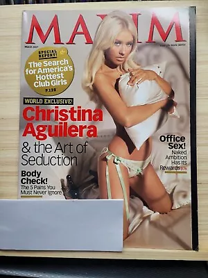 Maxim Magazine March 2007 Christina Aguilera The Art Of Seduction Sienna Miller • $4