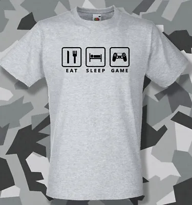 Eat Sleep Game Playstation Version T-Shirt Mens Gamer Birthday Gift Claytons • £10.99