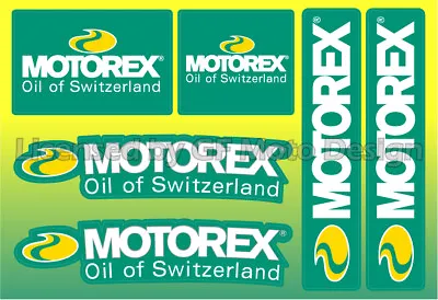 KTM Honda Suzuki Laminated Motorex Decal Set 4.7x6.3'' Sheet 6 Stickers /180 • $7.39