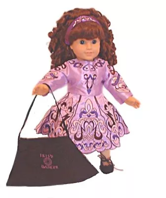 Doll Clothes 18  Irish Dance Dress Lavender 6-Piece Fits American Girl Dolls • $19.79