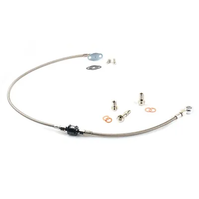 4AN Oil Feed Line W/Filter For MAZDA RX-7 RX7 13B FC FD HT18S Garrett T04 2.5mm • $59.01