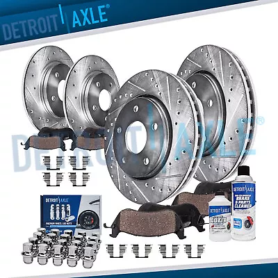$255.54 • Buy 330mm Front 328mm Rear Rotor Brake Pad +20pc Lugnuts For Town Country Routan C/V