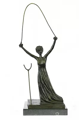 $699 • Buy Salvador Dali Hommage - Bronze Sculpture -alice In Wonderland 100 % Bronze Sale