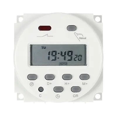 CN101A DC 12V 16A Digital LCD Power Programmable Timer Time Relay Switch • £5.69