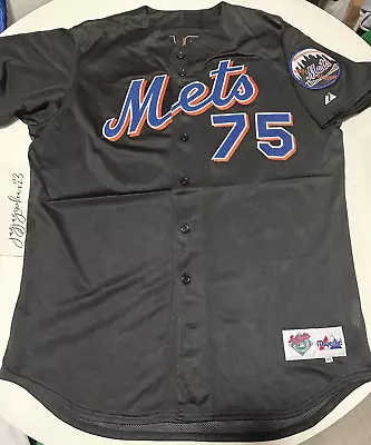 2002 Roger Cedeño New York Mets Game Used Majestic Jersey Sz 46 Batting Gift • $125