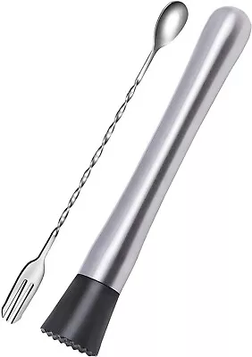 10 Inch Stainless Steel Muddler For Cocktail And 10 Inch Mixing Bar S... • $8