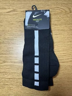 Nike Elite Basketball Crew Socks Black SX7622-013 Size Large (Men's 8-12) New • $17.95