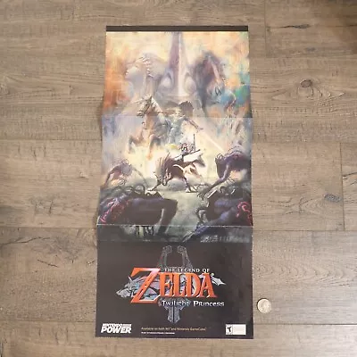 Sonic The Hedgehog Zelda Twilight Princess Official Nintendo Power Poster 2006 ! • $55