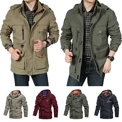 Men Winter Warm Waterproof Military Jacket Combat Outdoor Tactical Hooded Coat • $10.16