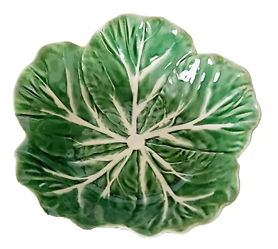 Bordallo Pinheiro Ceramic Pottery Round Cabbage Bowl Portugal • $29