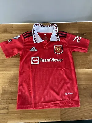 Man United Team Viewer Red Top. 2022/23 Child Age 5 (size 18) Thailand • £18