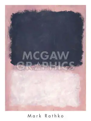 Untitled 1967 By Mark Rothko Art Print Pink White 1998 Abstract Poster 24x18 • £25.01