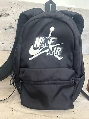 Jordan Jumpman Backpack Black White Large Fits 13 Inch Laptop 9A0381-K72. (D) • $12.95