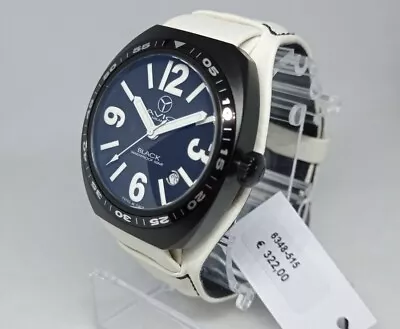 £92.23 • Buy Men's Watch Aviator, BLACK AVIO, 40mm, AVIO MILANO, Strap White, Made IN Italy