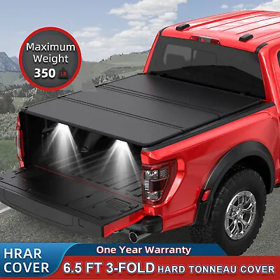 6.5FT 3-Fold Hard Aluminium Tonneau Cover For 2015-2024 Ford F-150 Bed Truck • $419.79