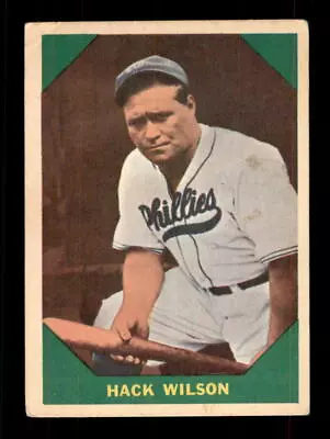 1960 Fleer Baseball Greats Hack Wilson #48 GD Baseball Card • $2.75