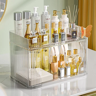 £12.95 • Buy Butterfly Decor Makeup Organiser Cosmetic Storage Box Perfume Display Stand Case
