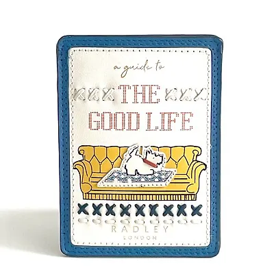Radley Book Street-The Good Life Leather Travel Card-ID-Credit Card Holder BNWT • £19.95