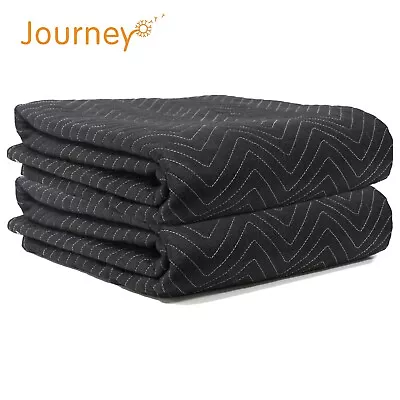 Moving Blankets Heavy Duty 80  X 72 (45 Lbs/dz)  Furniture Shipping 2 Pack • $29.99