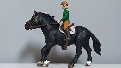 £19.95 • Buy Schleich Appaloosa Horse & Rider From Horse Club Riding School 42389 RARE VGC