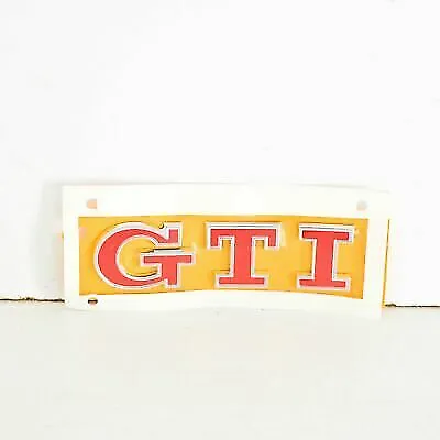 100% Original VW Golf VII 7 2013- GTI Rear Red Sign Emblem 5G0853675ACJZQ • $79.12