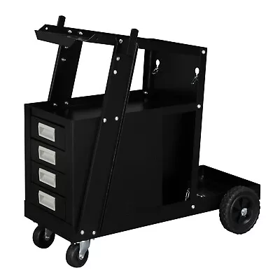 Welding Cart W/ Tank Storage 4 Drawers For TIG MIG Welder Plasma Cutter 150LBS • $90.99