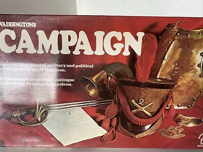 Vintage Campaign Strategy Board Game Complete With Instructions 1974 Original • £12.50