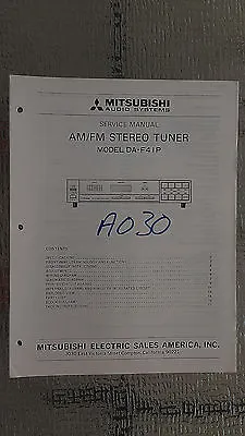 Mitsubishi Da-f41p Service Manual Original Repair Book Stereo Tuner Radio • $20