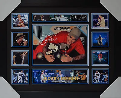 $108 • Buy Justin Bieber Signed Framed Limited Edition Memorabilia V2