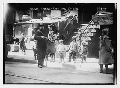 Photo:Organ Grinder On Street East Side New York • $9.99