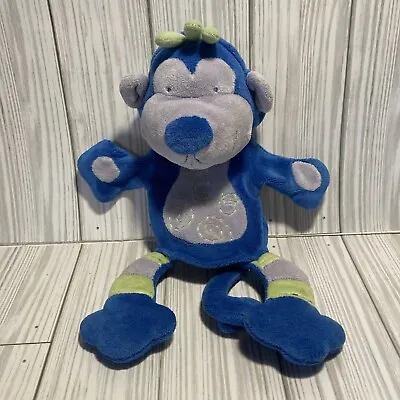 Blue Green Monkey Hand Puppet Manhattan Toy Company Rare Animal Plush Toy 2005 • $19.99