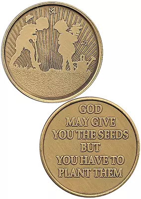 AA Recovery Bronze Affirmation Medallion - A New Beginning (BRM93) • $2.40