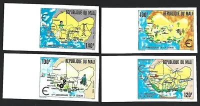 (AOP) Mali #397-400 1981 West African Economic Union Set Of 4 IMPERF MNH • $5