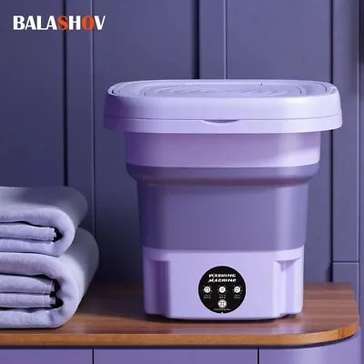 Folding Washing Machine Bucket For Clothes Socks Underwear Cleaning Washer • $75