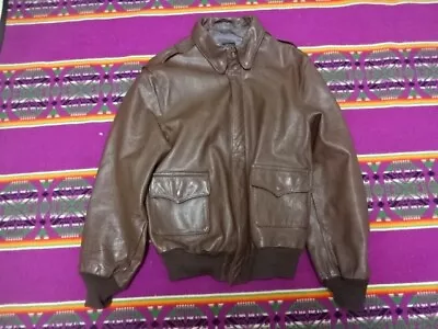 Vintage Wills & Geiger  A2 Leather Jacket Great Cond Not Much Used 44 • $179