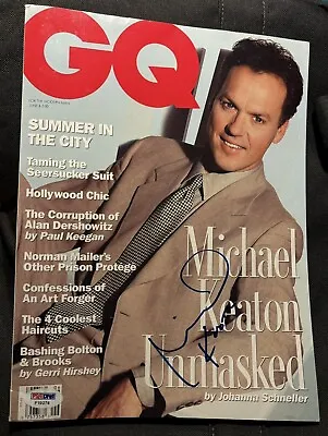 Michael Keaton Authentic Signed June 1992 GQ Magazine PSA-DNA Certified • $700