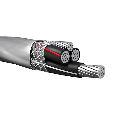 6-6-6-6 Aluminum SER Service Entrance Cable PVC Jacket Gray (55 Amp) 600V • $90