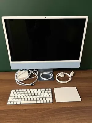 Apple IMac 24  4.5K M1 (256GB SSD 8GB RAM 8-Core GPU) - Blue • £844.99