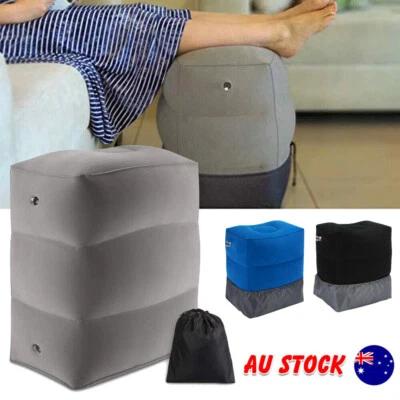$19.99 • Buy Inflatable Foot Rest Pillow Kids Travel Airplane Bed Air Footrest For Car Train