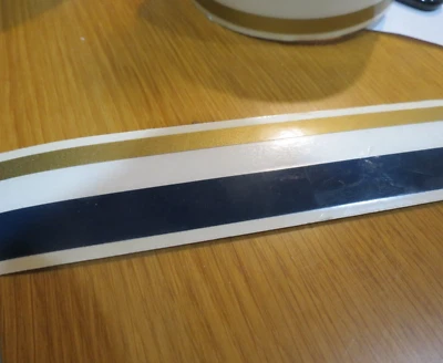 $50 • Buy GRADY WHITE OEM PINSTRIPING 1/2  BLUE X 1/4  X 19ft GOLD #10-645