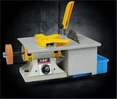 Multi-Use Mini Bench Lathe Machine Electric Grinder Polisher W/ Full Accessor Gn • £202.50