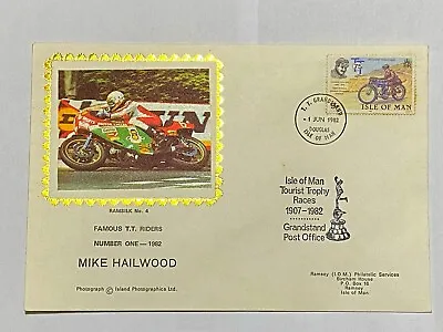 ISLE OF MAN Famous TT Riders Cover No.1  Mike Hailwood Ramsilk  No.4 PMK1982 • £4.99