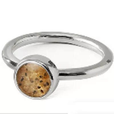 Dune Jewelry Round Stacker RIng With Cape Cod Beaches Sand • $14