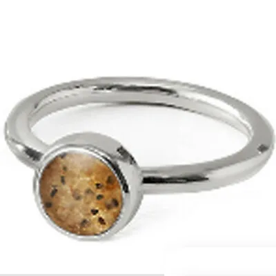 Dune Jewelry Round Stacker RIng With Smugglers Beach Sand • $14