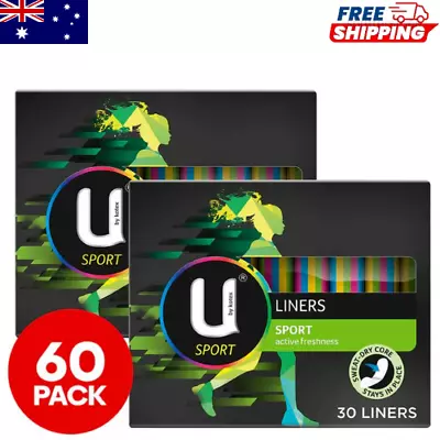 2 X U By Kotex Sport Liners 30pk-FREE DELIVERY* • $11.75