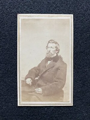 Antique Providence Rhode Island Handsome Man Civil War Era CDV Photo Card • $9.95