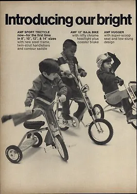 1971 PAPER AD AMF Sport Tricycle Baja Bike Hugger Dune Buggy Mini Wee Junior • $29.99