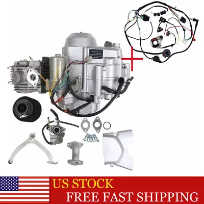 125CC Semi Engine Motor Auto 3 Speed W/ Reverse Wire ATVs Quad Go Kart 4 Wheeler • $399.89