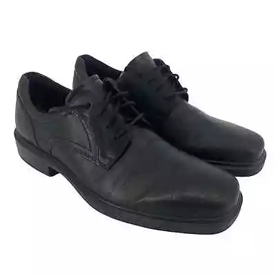 Ecco Helnsiki 2 Mens 10 Plain Toe Tie Dress Lace Oxford Leather Shoe • $28.79