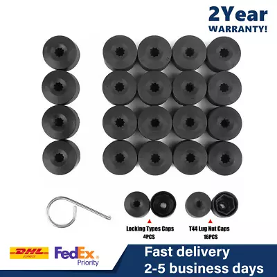 Set Of 20 For VW Volkswagen Wheel Lug Nut Bolt Cover Black Caps OEM 1K06011739B9 • $4.06